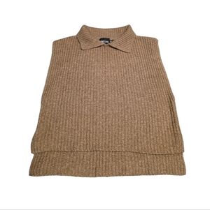 Pieces Tan Sweater Vest